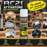 AC21 Attivatore Cianoacrilato – Accelerante Spray per Adesivi Istantanei
