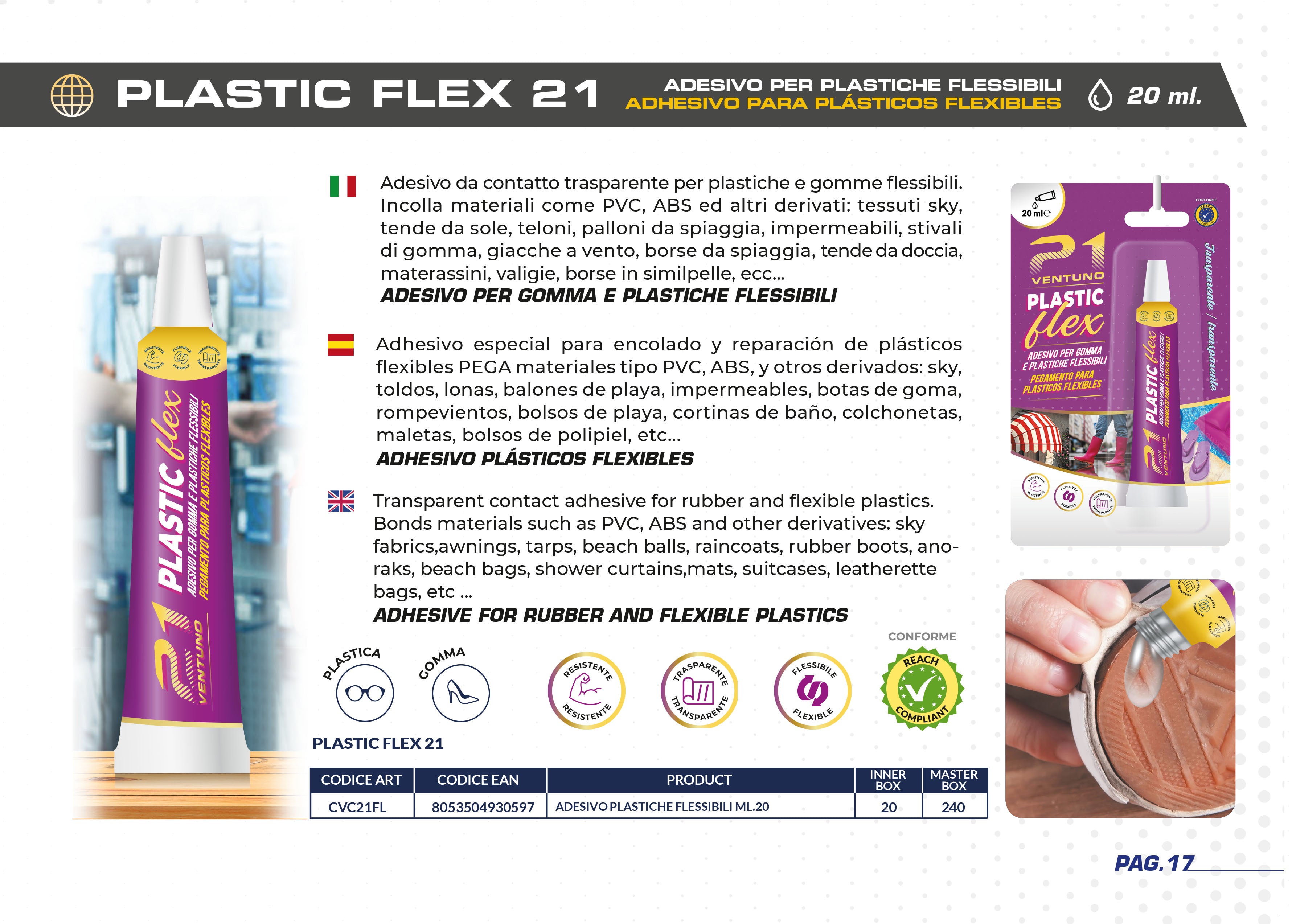 21 Plastic Flex - 20ML